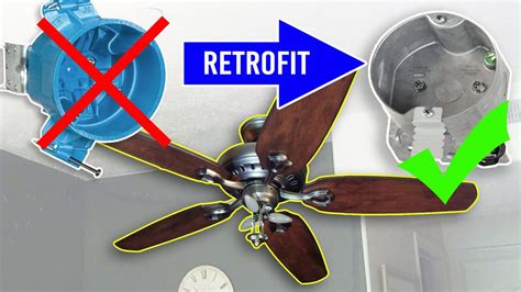 ceiling fans junction box supports|replacing an existing ceiling fan.